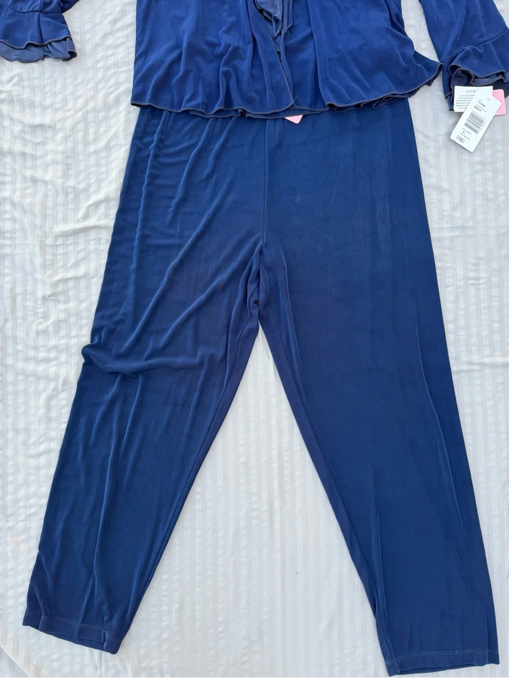 Vintage Women's Navy Two-Piece Lounge Set Picca Dilly XL